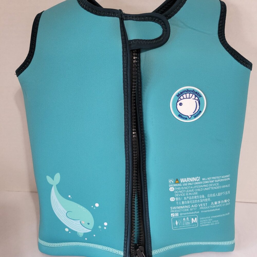 Mambobaby Non-inflatable Swim Vest/Jacket for Kids B7I7 - Size Med